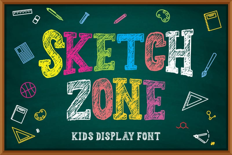 Sketch Zone Display Font