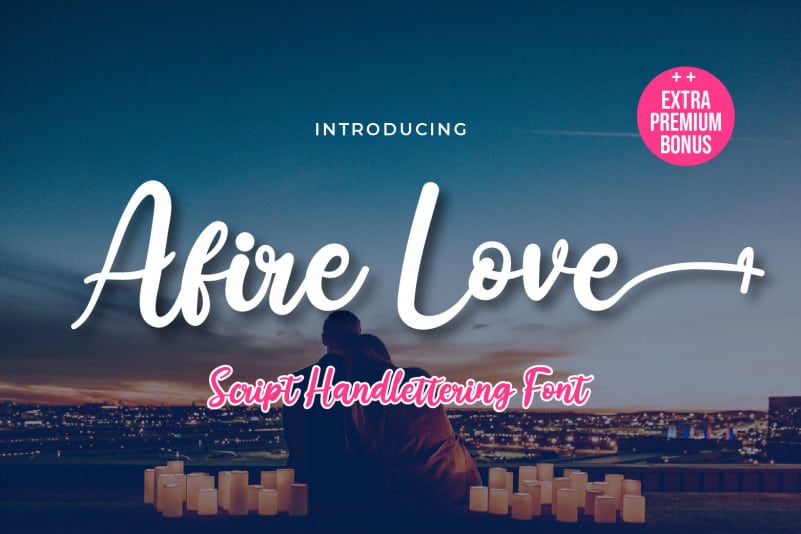 Afire Love Script Font