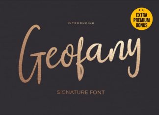 Geofany Script Font