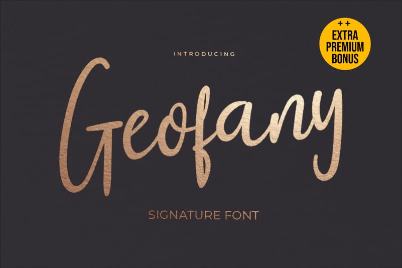 Geofany Script Font