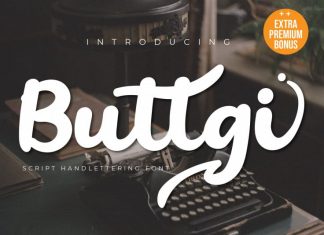 Buttgy Script Font