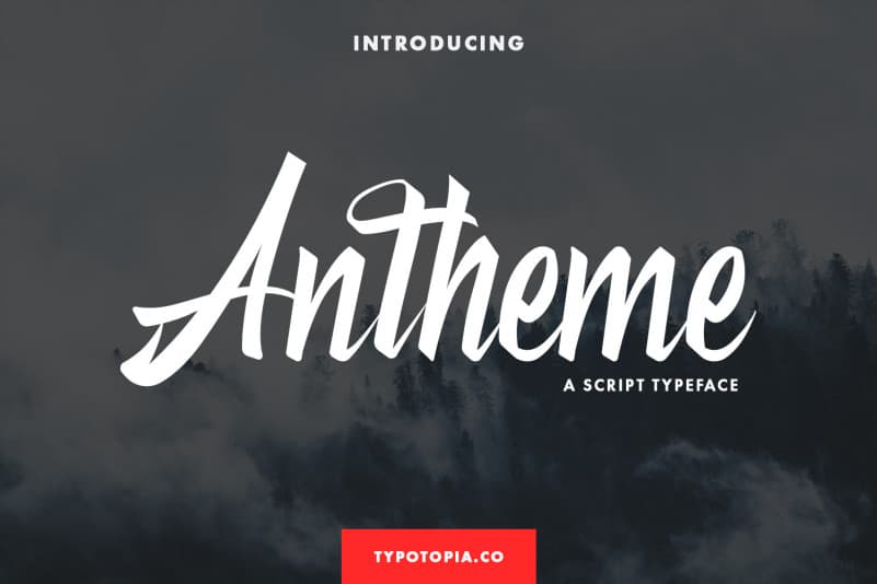 Antheme Brush Font