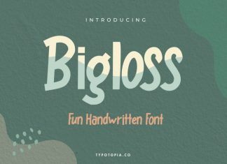 Bigloss Display Font