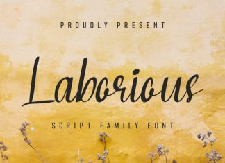 Laborious Script Font