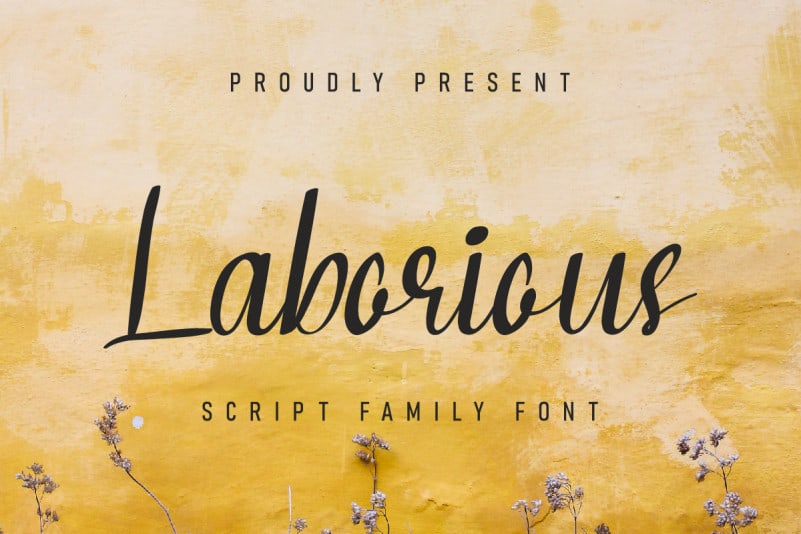 Laborious Script Font