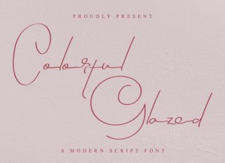 Colorful Glazed Signature Font