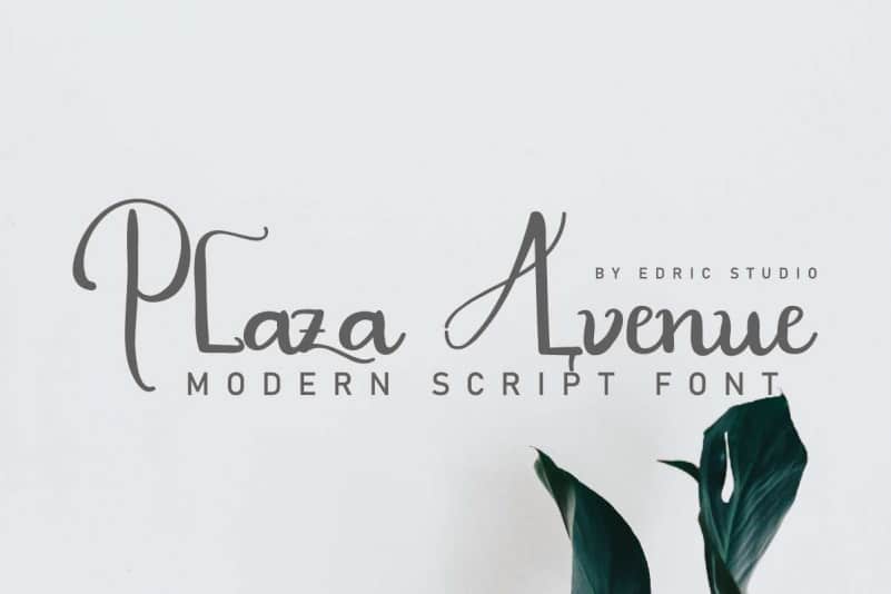 Plaza Avenue Handwriting Font