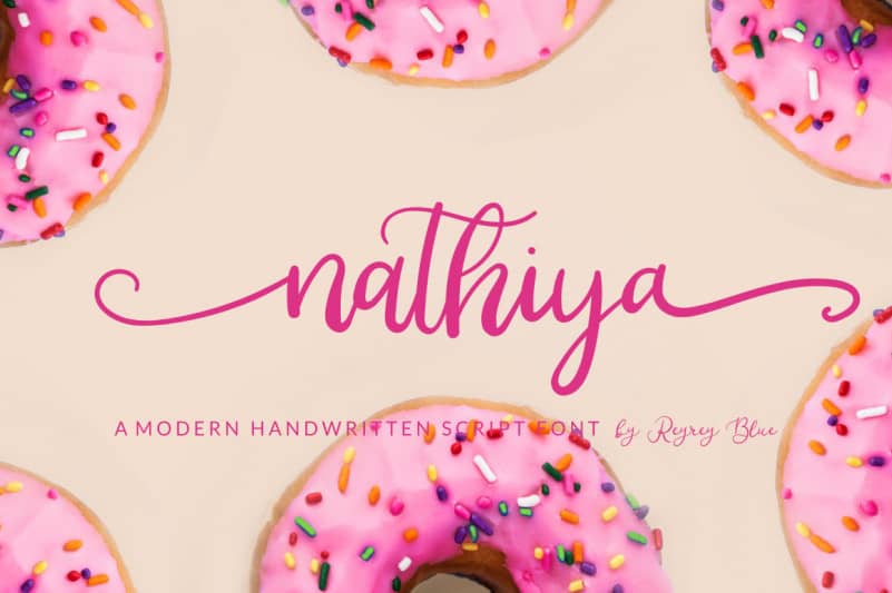 Nathiya Script Font