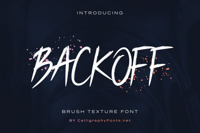 BACKOFF Script Font