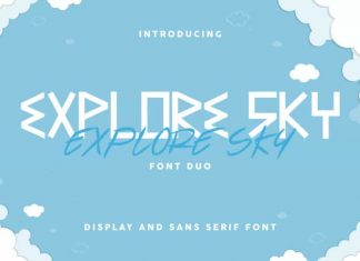 Explore Sky Font Duo Family
