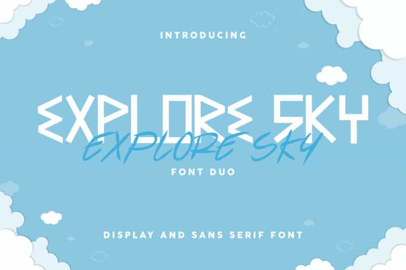 Explore Sky Font Duo Family
