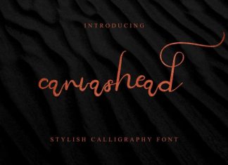 Canvashead Calligraphy Font