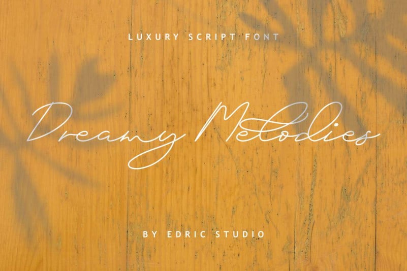 Dreamy Melodies Signature Font