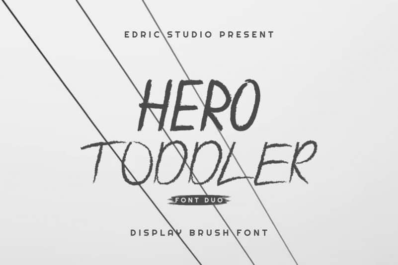 Hero Toddler Font Duo Family