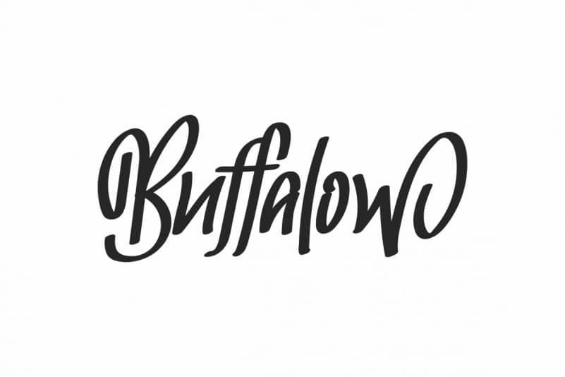Buffalow Brush Hand Lettering Font