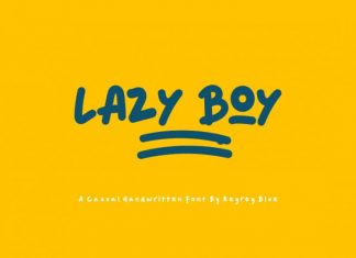Lazy Boy Display Font