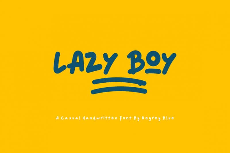 Lazy Boy Display Font