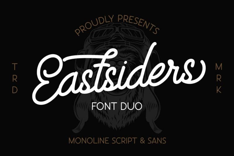 Eastsiders Monoline Font Duo