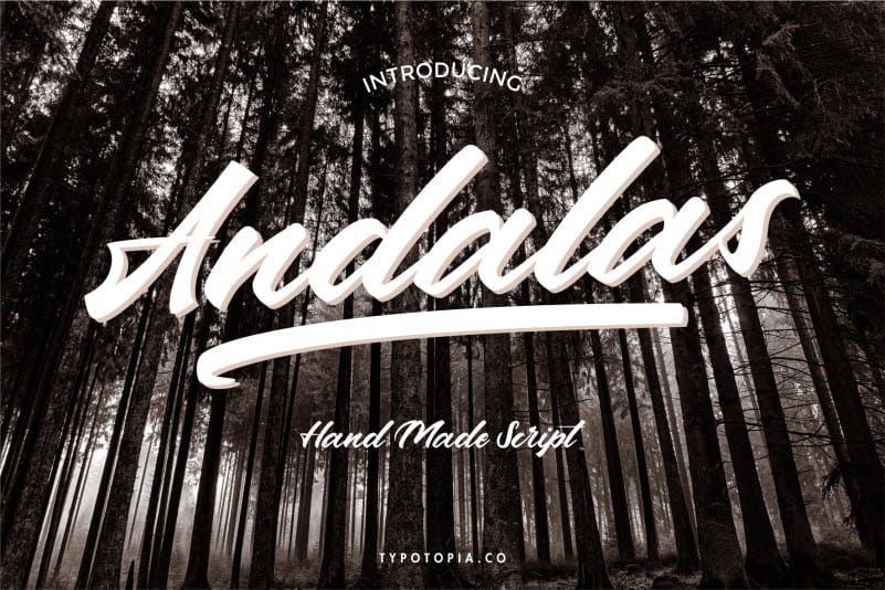Andalas Script Font