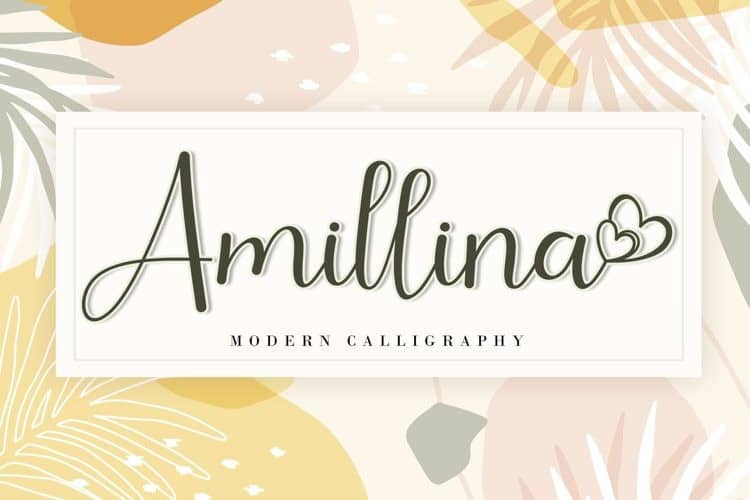 Amillina Calligraphy Font