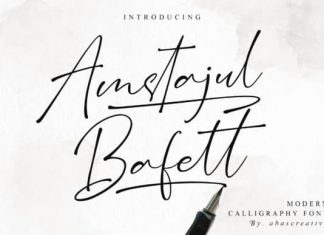 Amstajul Bufett Handwritten Font