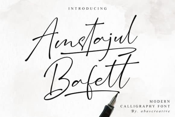 Download Amstajul Bufett Handwritten Font Befonts Com