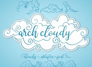 Arch Cloudy Calligraphy Font