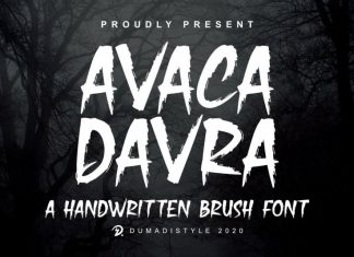 Avaka Davra Brush Font