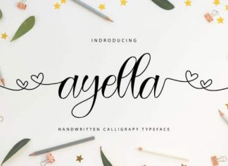 Ayella Calligraphy Font