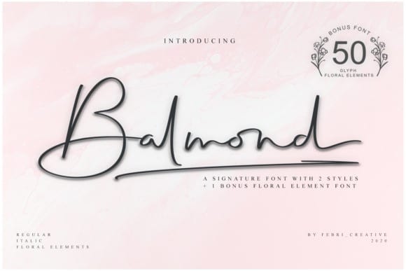Balmond Handwritten Font