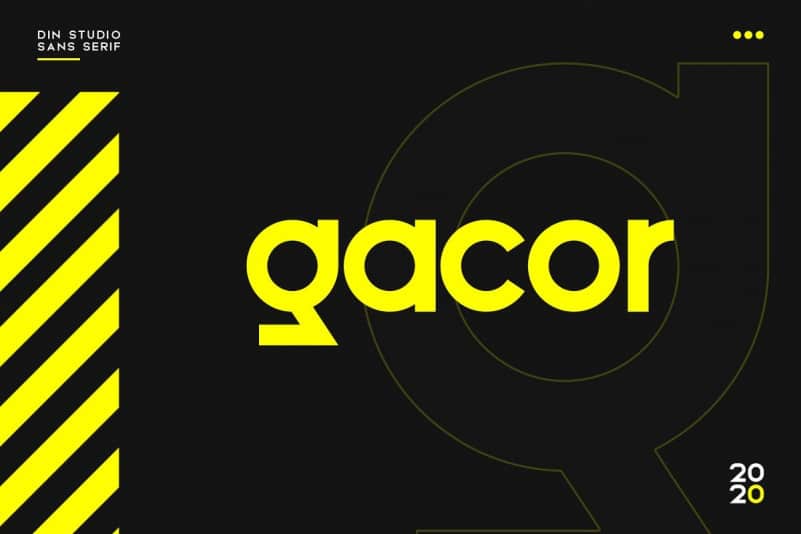 Gacor Sans Serif Font