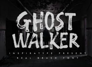 Ghost Walker Brush Font