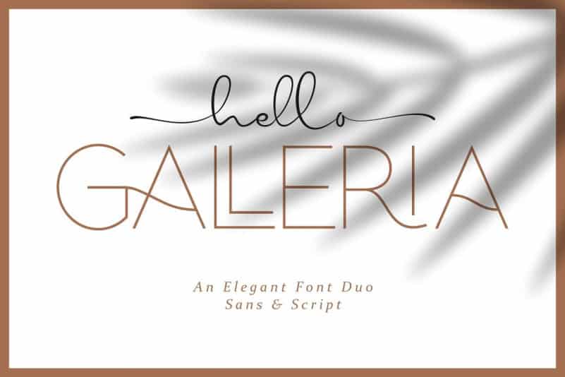 Hello Galleria Font Duo