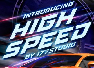 High Speed - Sports Display Font