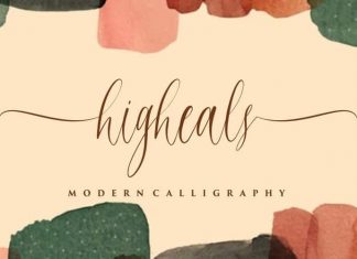 Higheals Calligraphy Font