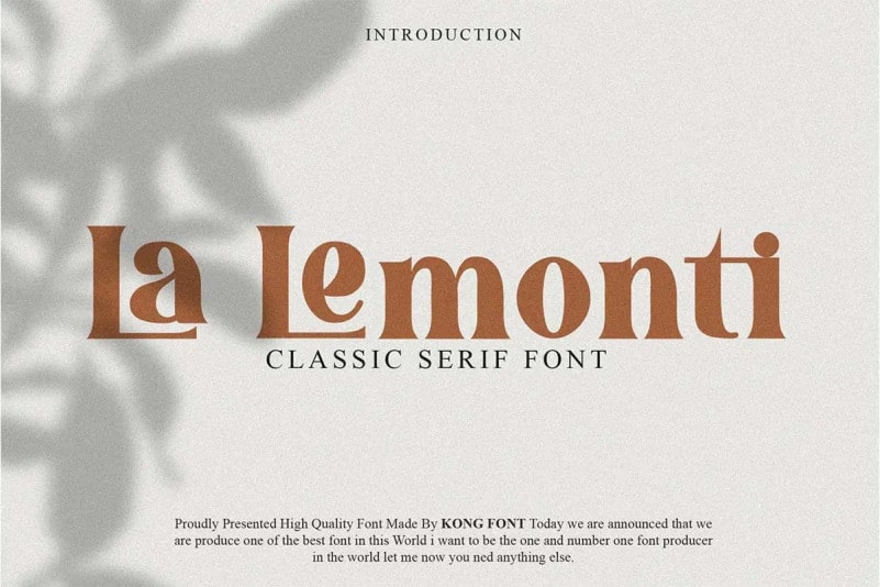 La Lemonti Serif Font