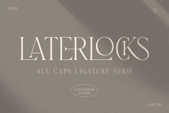 Laterlocks Serif Font