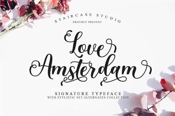 Love Amsterdam Calligraphy Font