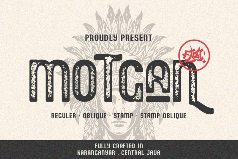 Motgan Display Font