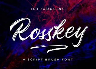 Rosskey Brush Font