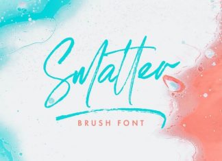 Smatter Brush Font