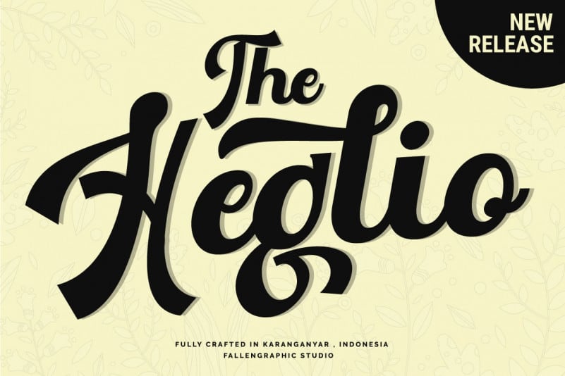 The Heglio Script Font
