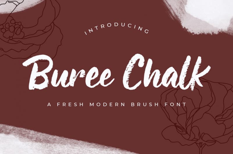 Buree Chalk Brush Font