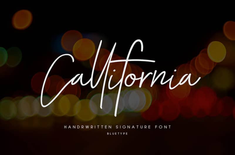 Callifornia Signature Font