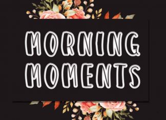 MORNING MOMENTS Display Font