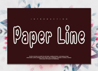 Paper Line Display Font