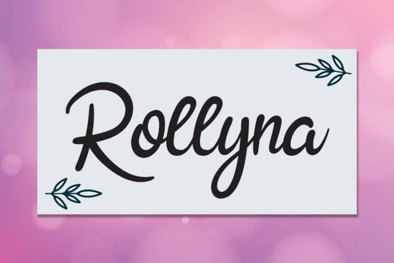 Rollyna Script Font