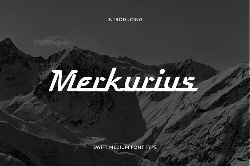 Merkurius Display Font