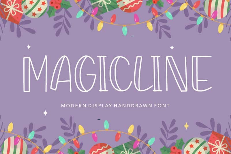MAGICLINE Modern Display Handdrawn Font