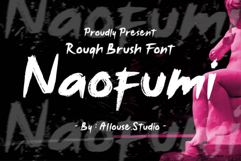 Noufumi Rough Brush Font
